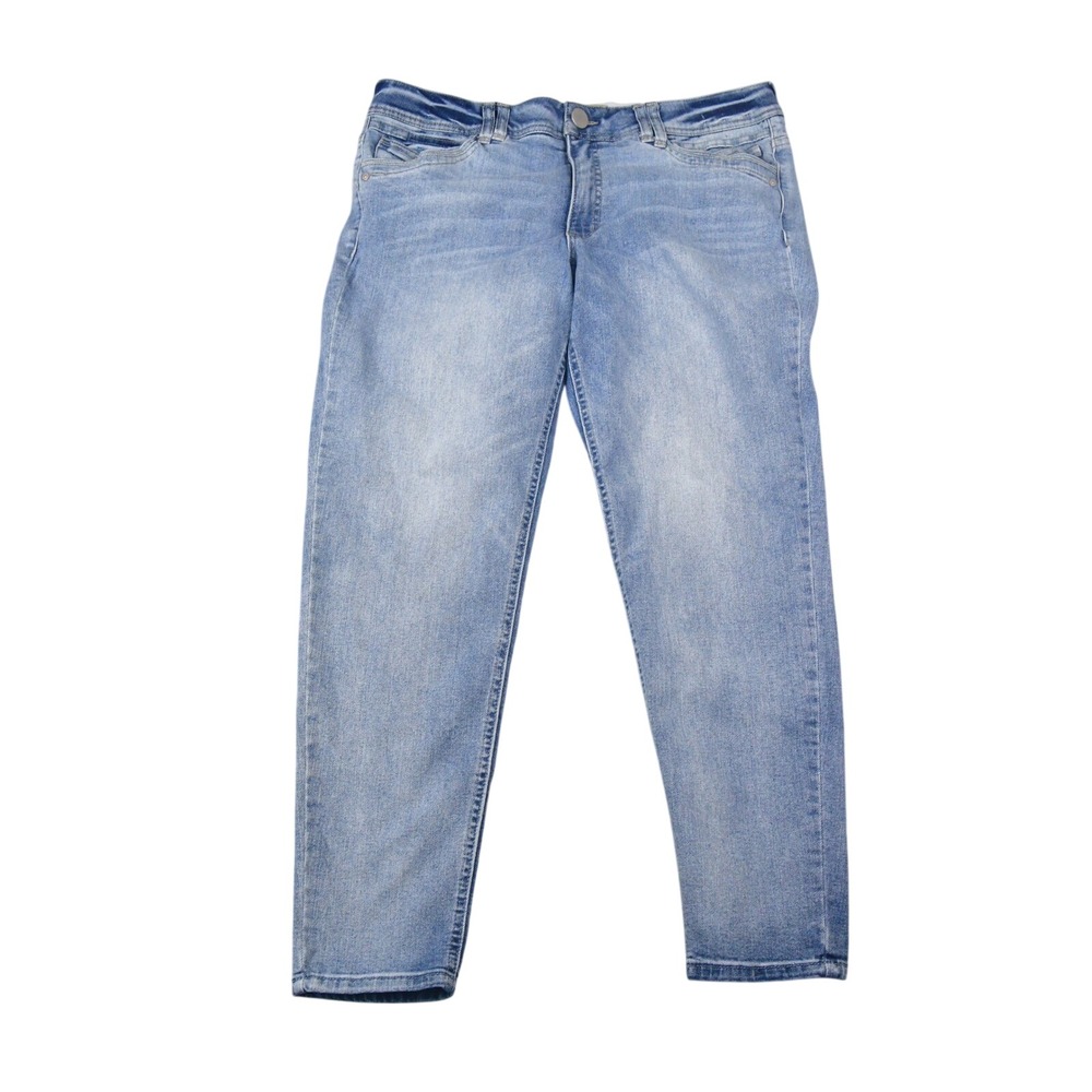 Democracy Jeans Womens 16 (35x27)Ab Technology Skinny Light Wash Denim